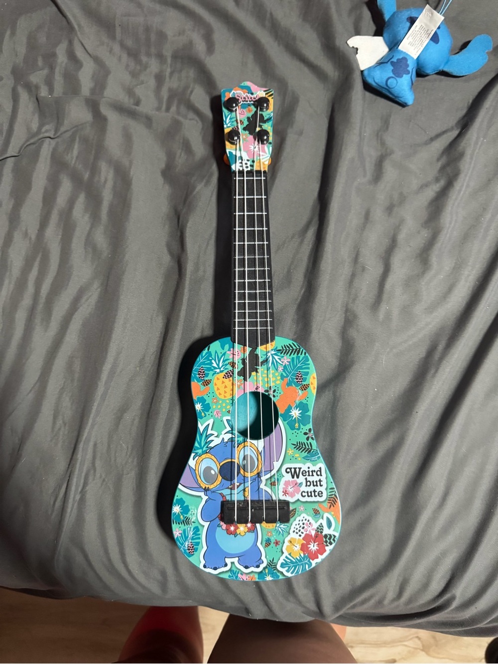 Kids Blue Stitch Ukulele - "Weird But Cute"